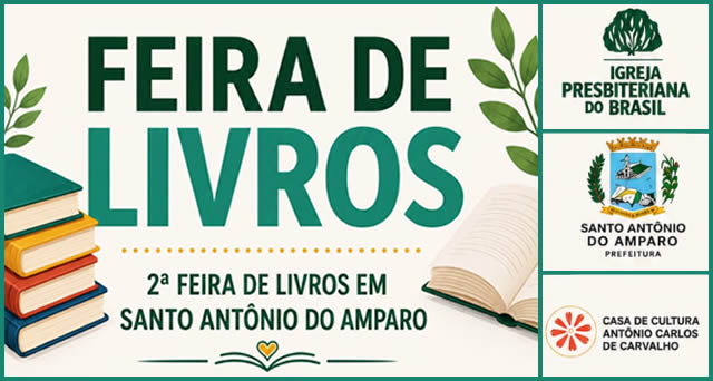 Praça Governador Valadares receberá a 2ª Feira Literária de Santo Antônio do Amparo